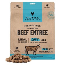 Vital Essentials Freeze-Dried Raw Beef Meal or Mixer Dog 14 Ounce (Pack of 1)