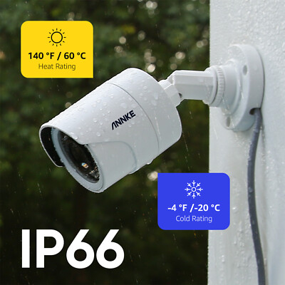 ANNKE SmartCam 1080P HD Outdoor Security Camera – 2MP TVI, Color Night Vision, 100ft IR, 102° Wide Angle, Weatherproof Bullet Cam For Indoor/Outdoor Use-464221