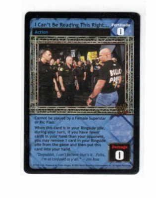 WWE Raw Deal Card: I Can't Be Reading This Right- Stone Cold Steve Austin