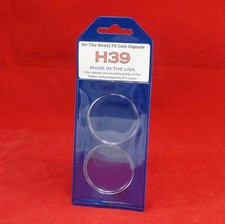 AirTite Direct Fit Coin Holder Capsules - Individual Retail Pkg Model H39 Qty 10
