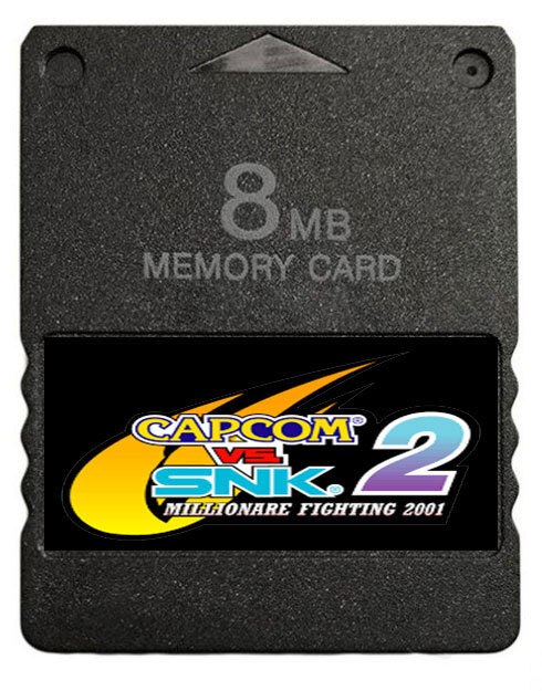 Capcom vs. SNK 2 Marvel Vs Capcom 2 PS2 Memory Card 100% Completed