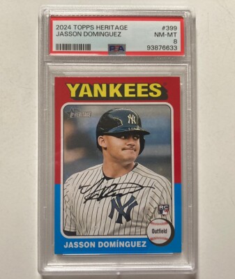 イ*ラ様 【最新版】TOPPS HERITAGE MLB ジェイソン・ドミンゲス Jasson Dominguez 2024 Topps Heritage #399 Chrome - Blue