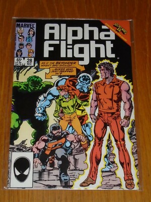 ALPHA FLUG #28 MARVEL COMICS NOVEMBER 1985