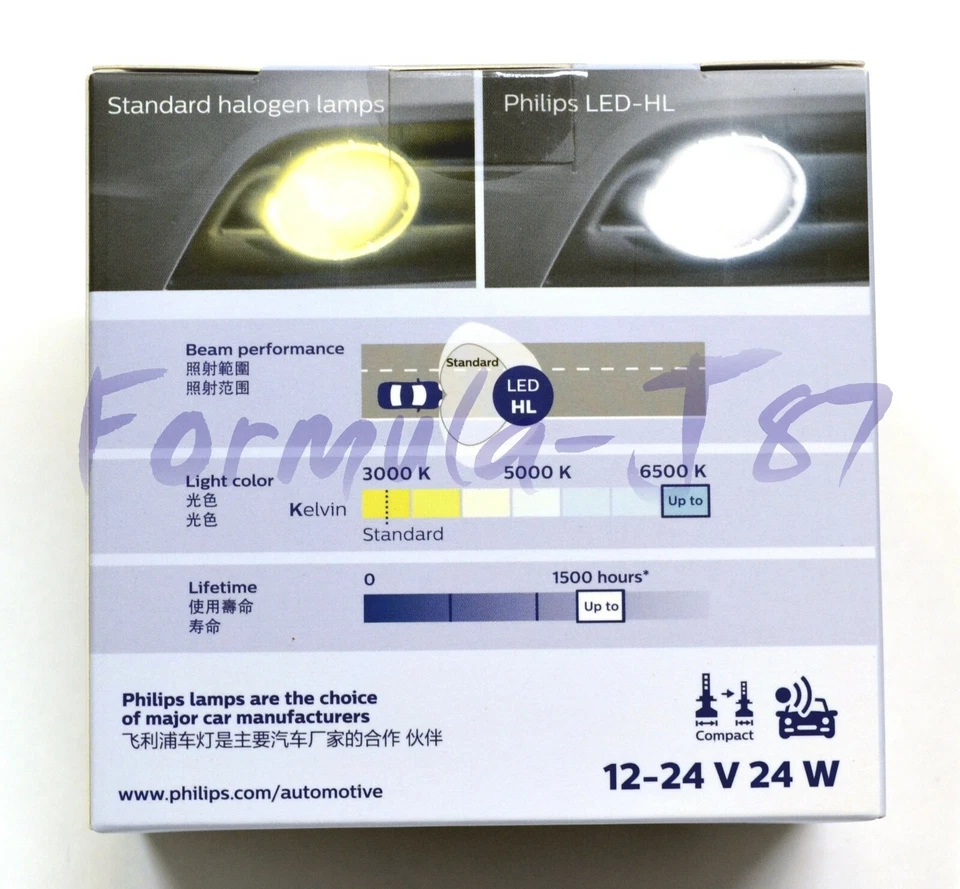 Philips Ultinon LED G2 White H11 Fog Light Two Bulbs Replace Stock Lamp - Image 3 of 4