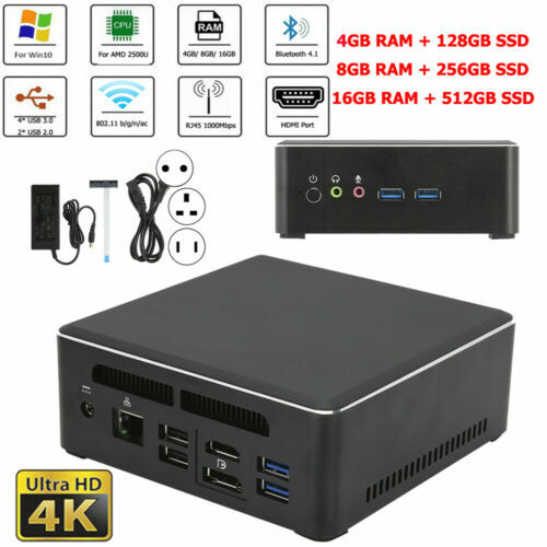 ASRock DeskMini X300 - Built PC with AMD Ryzen 3 3200G, 16GB