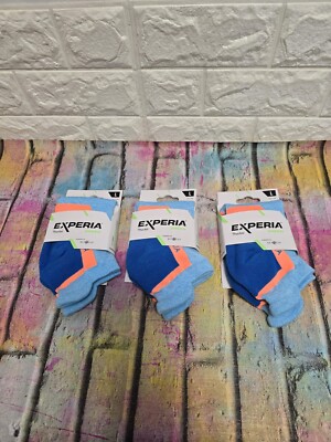 Thorlos Experia grün tief geschnittene Socken 3 Paar Paket groß Unisex UVP 51 £ blau