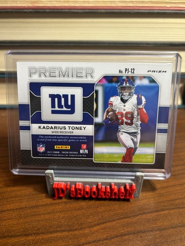 2021 Panini Prizm - Maglie Premier #PJ-12 Kadarius Toney (MEM, RC) - Foto 2 di 2