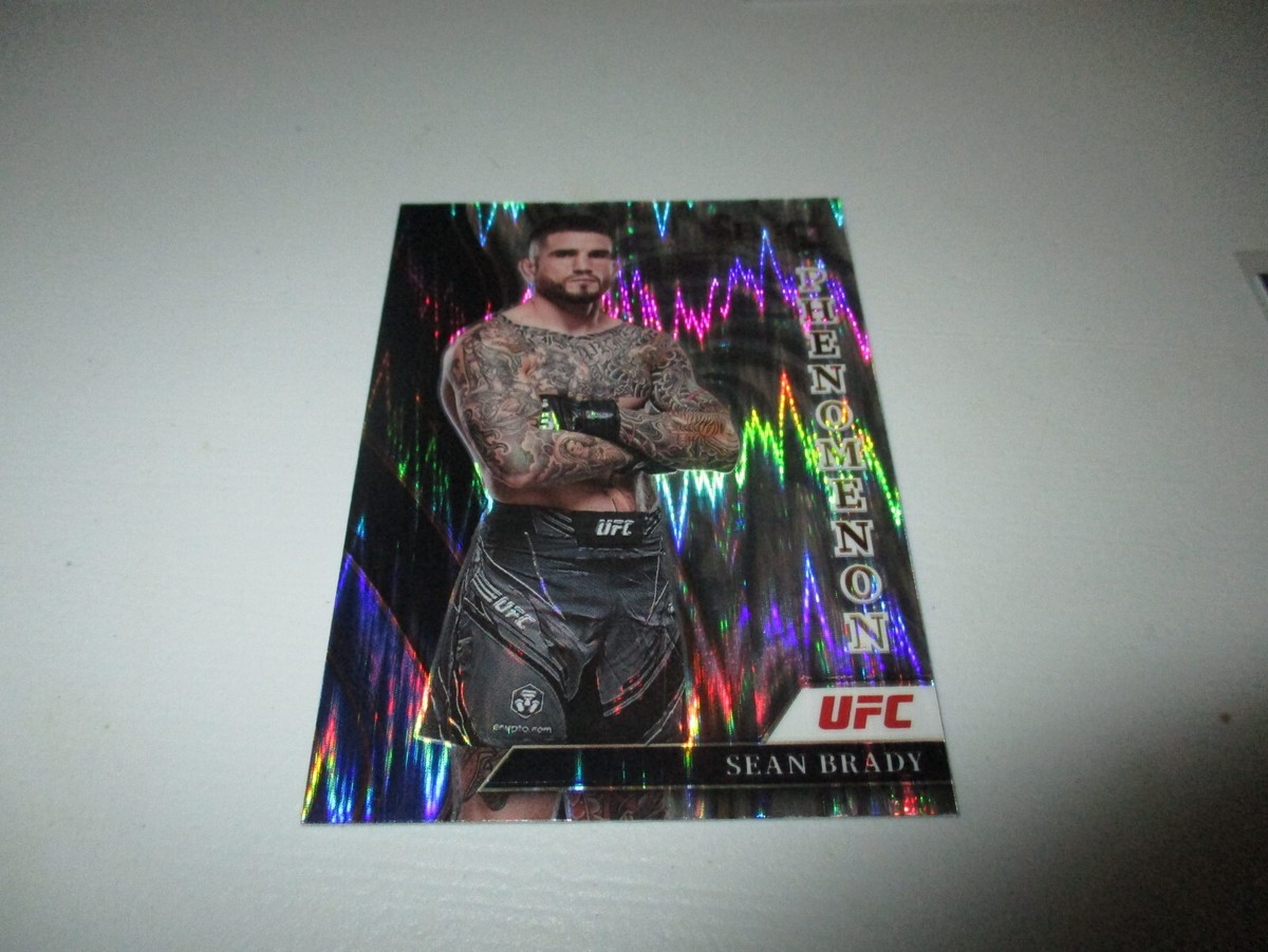 Sean Brady 2022 Panini Select Phenomenon UFC Silver Flash Prizm #5