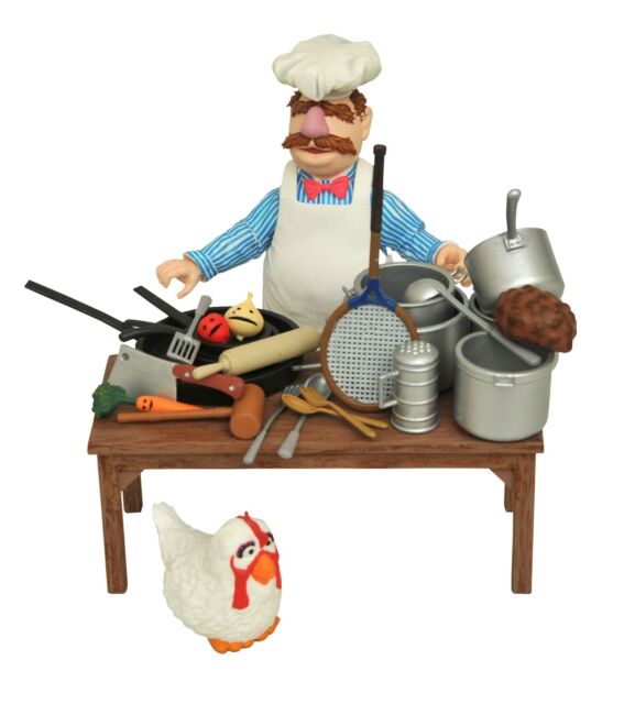2018 The Muppets Diamond Select Swedish Chef Figure Deluxe DX Set for sale online 