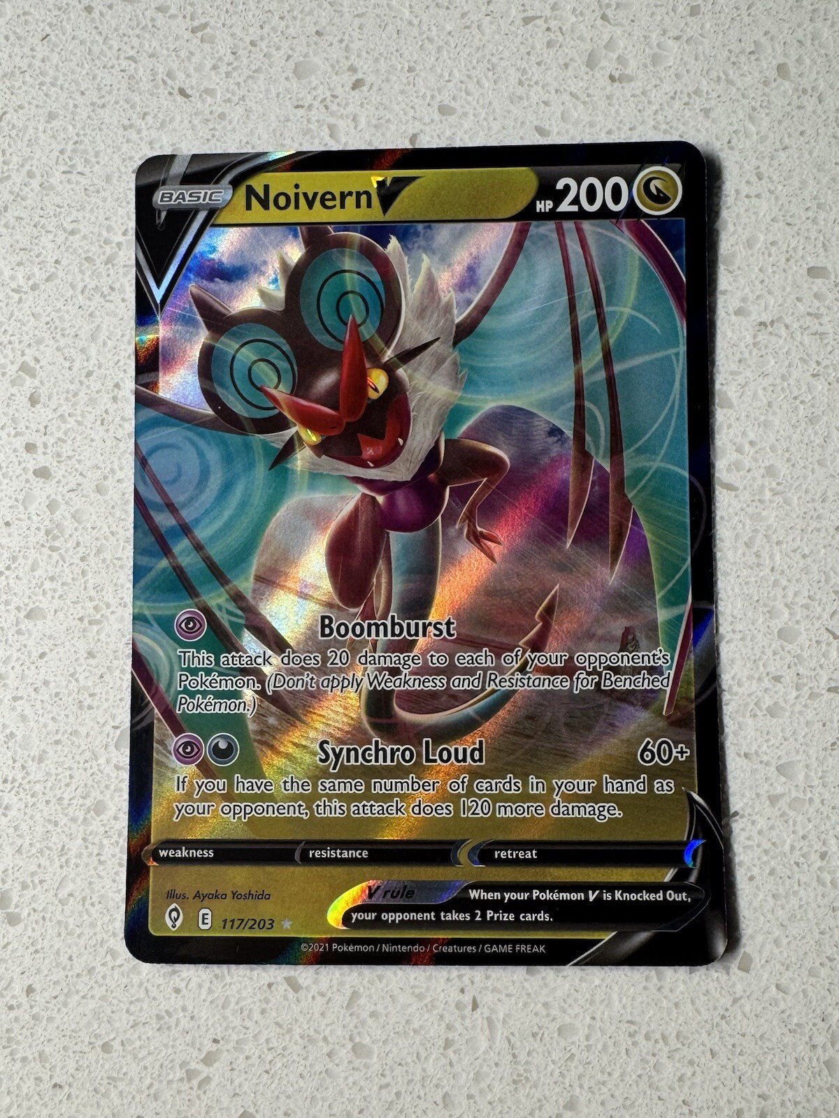 Noivern V 117/203 Swsh07: Evolving Skies Holo - NM