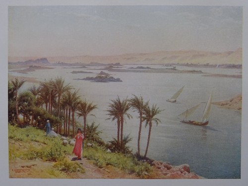 Original 1902 Druck Ägypten - First Cataract Elephantine Island von R.t. Kelly - Picture 1 of 2