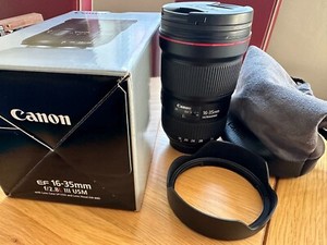 Canon EF 16-35mm f/2.8L III USM Lens Mint Condition Boxed Hoya HD Nano UV Filter
