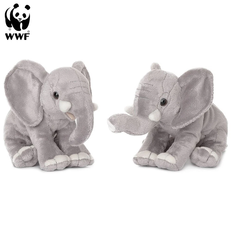 WWF Plüschtier Elefant 18cm 2 Varianten Kuscheltier Stofftier grau Elephant