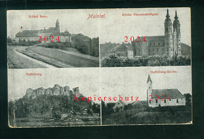 AK Maintal, Schloß Banz, Kirche Vierzehnheiligen u. Staffelberg, Lichtenfels