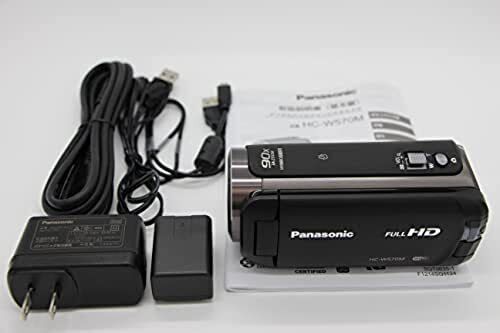 USED Panasonic HD video camera W570M Wipe shot 90x zoom Black HC-W570M-K 3inch - Picture 1 of 8