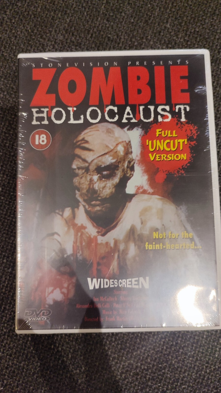 FACTORY SEALED HORROR DVD - ZOMBIE HOLOCAUST - FULL UNCUT VERSION - STONEVISION