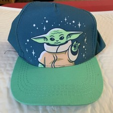 Star Wars Mandalorian Baby Yoda Grogu Hat Baseball Cap Adjustable OSFM Snapback