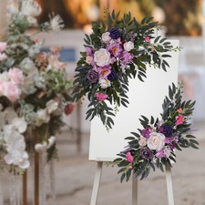 Lavender purple wedding arch flower decoration kit