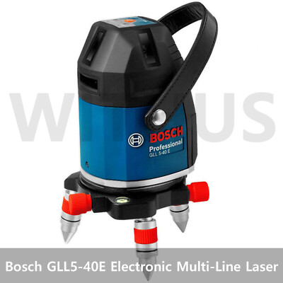 Bosch GLL5-40E Professional 5 Line Electronic Multi-Line Laser With LR5 Receiver