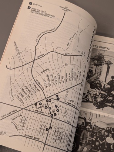 Vintage 1992 Beverly Hills City Directory - RARA pubblicità anni 90 California History Stars - Foto 3 di 24
