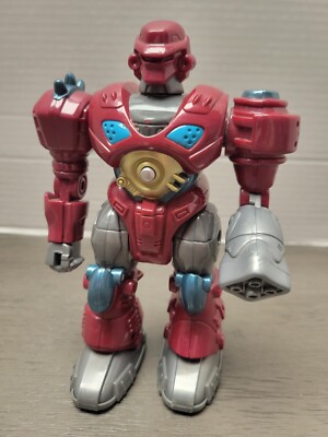 Hap P  Kid Toys MARS Walking Robot Maroon Grey Figure Attack Robo Squad Works