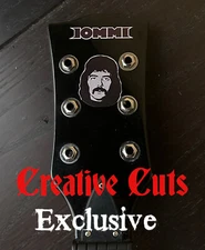 Tony Iommi of Black Sabbath appreciation vinyl decal guitar headstock inlay set