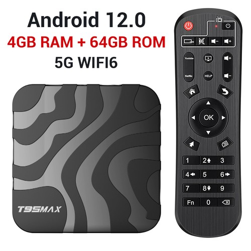 2024 Smart TV Box 5G WIFI6 Android 12.0 6K 4+64GB Quad Core Media Player BT Kit - Picture 12 of 16