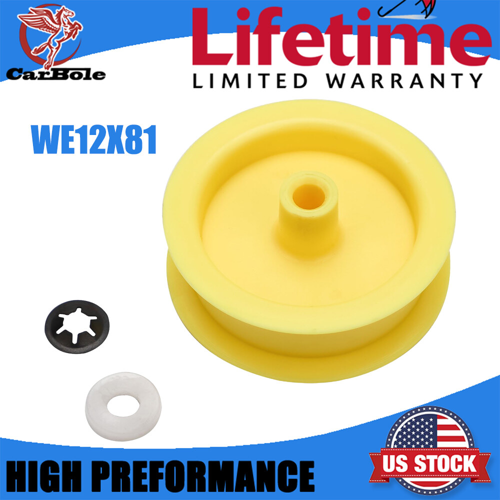 Hotpoint GE Dryer Idler Pulley WE12X81 WE12X83 Yellow Replacement PS265721 EA265721