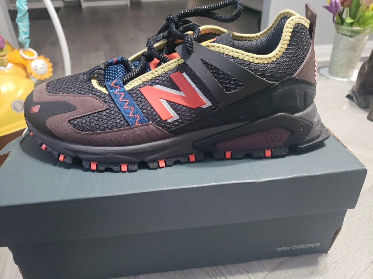 NEW BALANCE NUOVE BALANCE X RACER SCARPE DA GINNASTICA SPORTIVE MULTICOLORE MARRONE NERO UOMO 9D