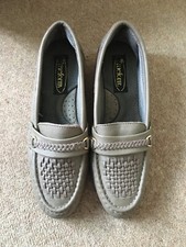 Ladies Trueform Small Wedged Loafer Shoes - UK 6