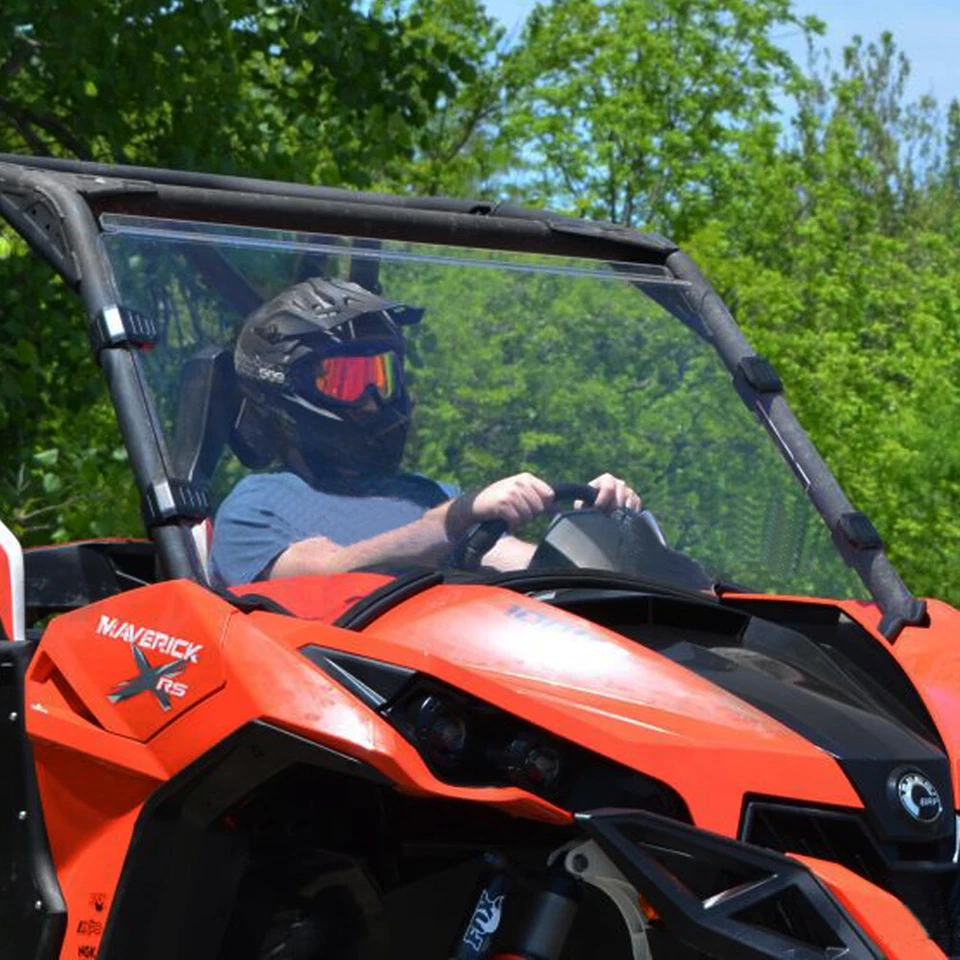 For Can Am Maverick MAX 1000 R 2013 2014 2015 2016 2017 2018 Full Windshield Foto 2 de 4