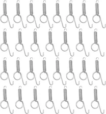Anxingo 20 Pcs Spring Cage Latch Door Spring Hook Metal Finger for Fixing Rabbit
