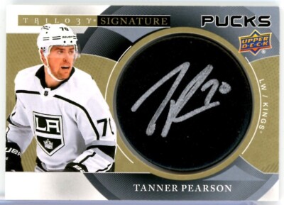 2018-19 Upper Deck Trilogy Signature Pucks #SPTP Tanner Pearson AUTO - KINGS