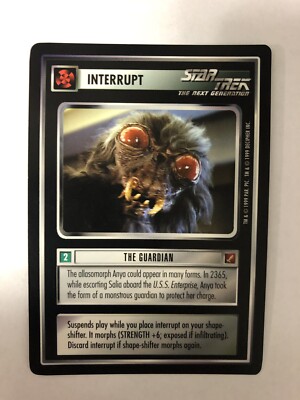 Star Trek CCG 1e The Guardian Blaze Of Glory Mint Uncommon Card