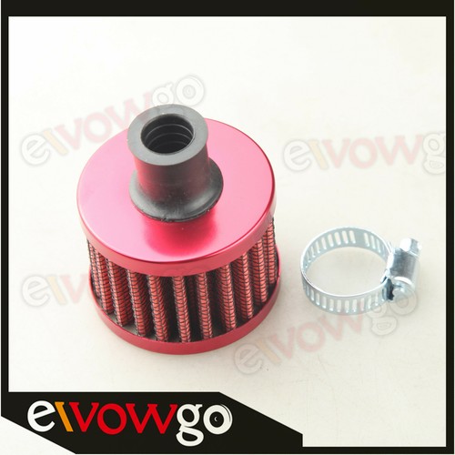 KIMISS 13mm/0.5in Universal Mini Air Intake Filter Vent Crankcase Breather Car Accessory(blue