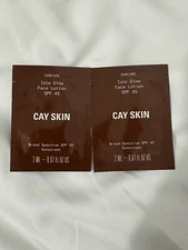 2 X Cay Skin Isle Glow Face Moisturizer SPF 45  - 2 ML EACH NEW