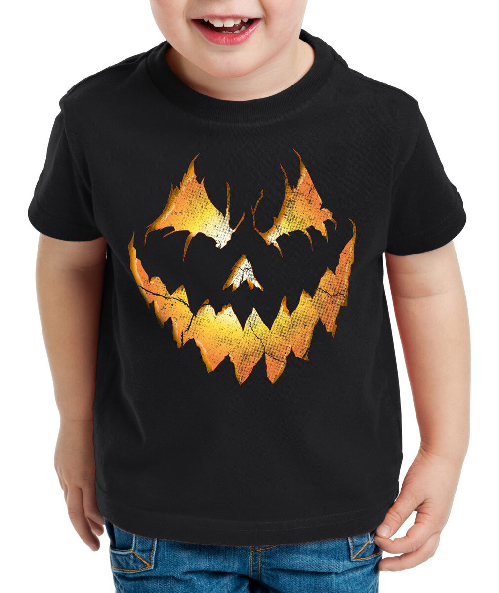 Halloween Calabaza Niños Camiseta Cabeza Calabaza Horror Carnaval Calabaza Disfraz Cabeza
