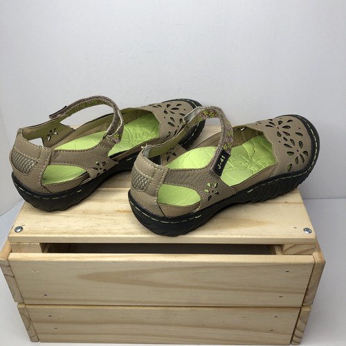 J-41 Adventure On Women’s Mary Jane Casual Shoes Sz. 6.5M Black Tan Floral Rare - Picture 4 of 11