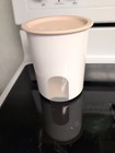 TUPPERWARE ONE TOUCH REMINDER WINDOW CANISTER "A" PINK SEAL #3189 5 1/4 Cup — photo 1