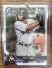 2018 Bowman Chrome 1st Bowman #BCP5 Aaron Knapp MIAMI MARLINS