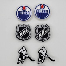 NHL Edmonton Oilers Hockey Team For Crocs Shoe Charms Jibbitz - 6 Pieces