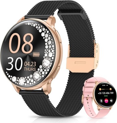 Smartwatch Damen 1,27 Zoll | 120 Sportmodi | Schlafanalyse | Bluetooth