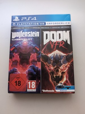 Bethestda VR Pack PS-4 Doom VFR Wolfenstein Cyberpilot PS4 Neu B-WARE