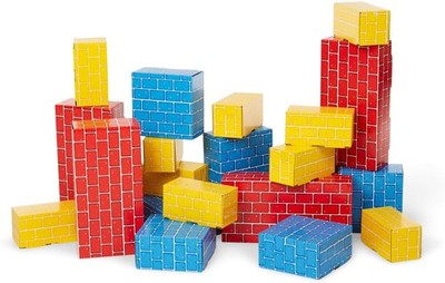 Melissa & Doug Jumbo Cardboard Blocks Building Set (40 pc) - Lightweight...
