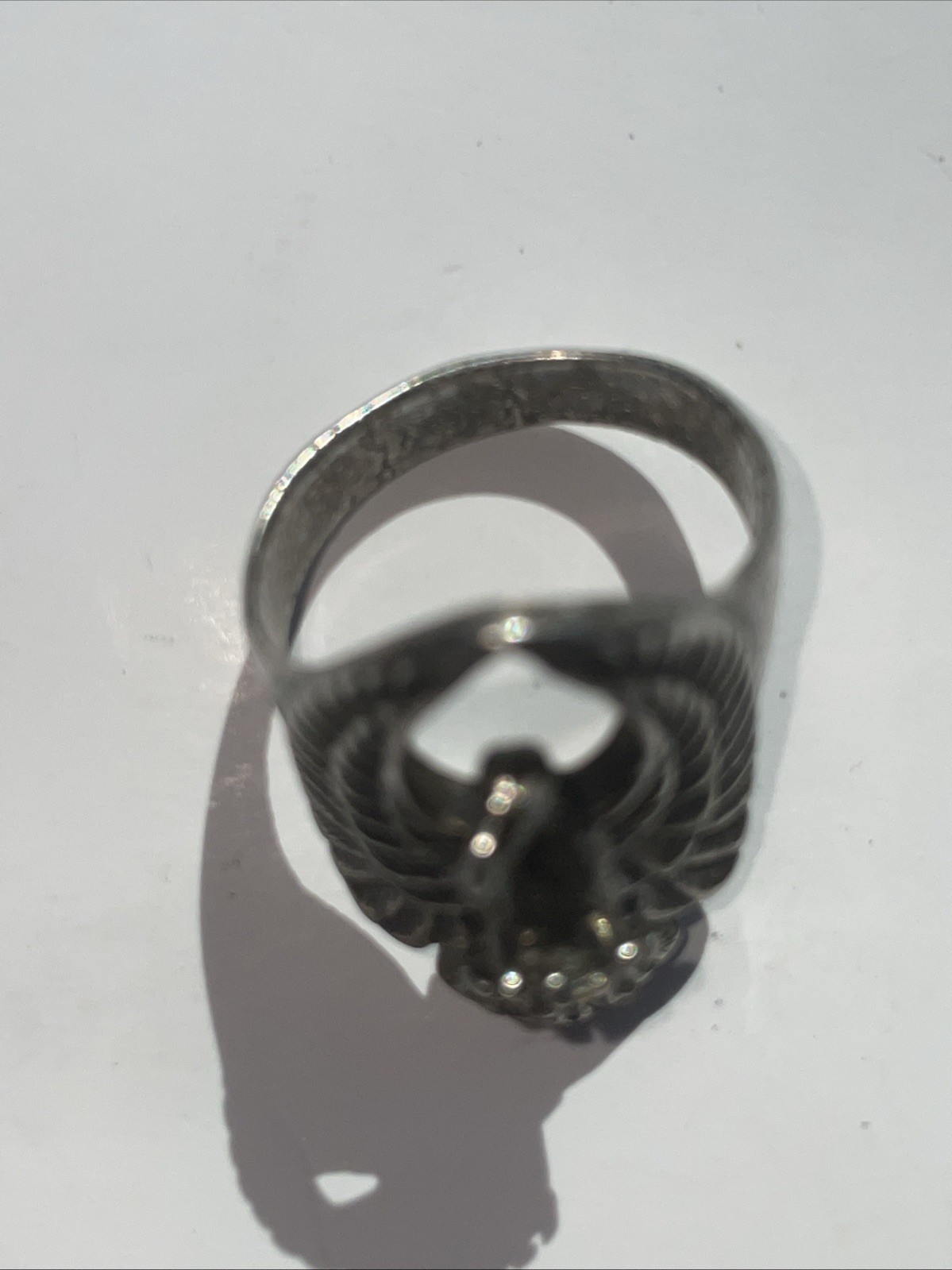 1985 GORDON & SMITH FLYING EAGLE Ring SILVER Plat… - image 2