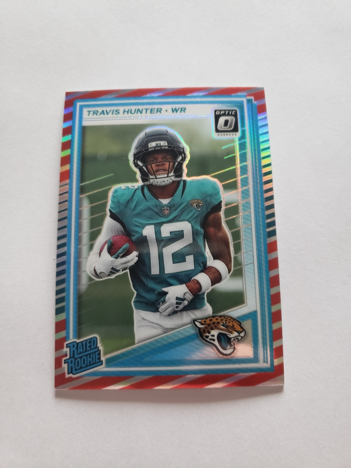 2025 Optic Football TRAVIS HUNTER Freedom Prizm SSP Rated Rookie Jaguars RC #201