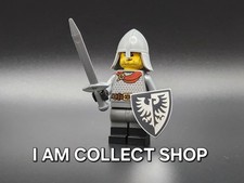 LEGO MINIFIGURE BAM CHEVALIER KNIGHT BLACK FALCON CASTLE MEDIEVAL "RARE" (NEUF)