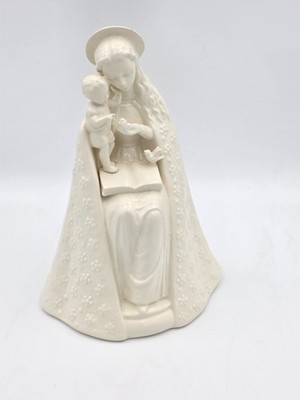 Vintage 9.5  Porcelain MJ Hummel Goebel 10/1 Flower Madonna & Child