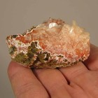 2.1" Orange HEULANDITE & STILBITE Crystal Cluster on Matrix- Maharashtra, India — photo 6