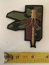 HALEY STRATEGIC M81 DRAGONFLY LOGO PATCH PVC  HOOK/LOOP BACKING WOODLAND